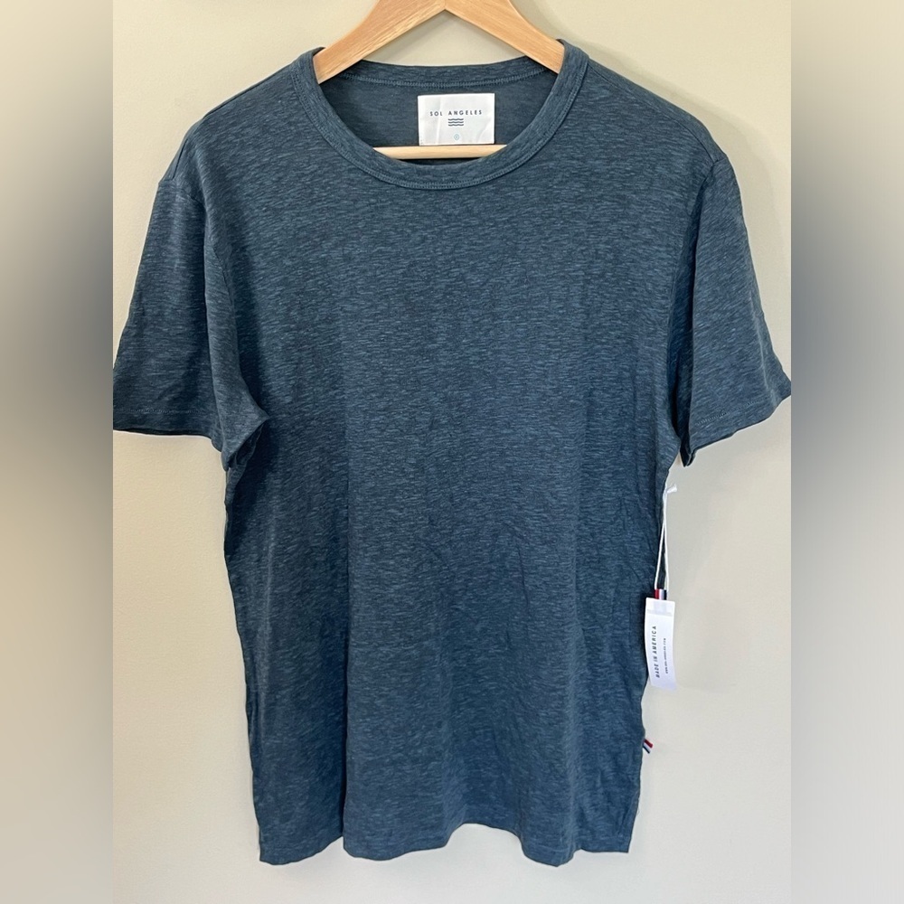 Sol Angeles Blue Lightweight Tshirt Size Small New with Tags